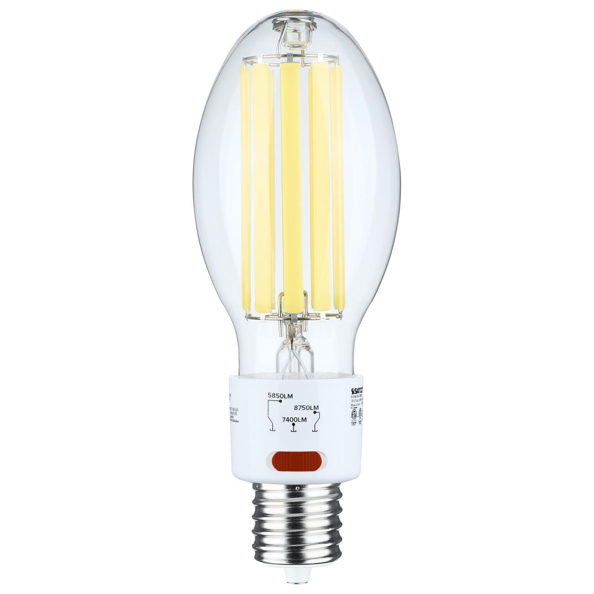 image of 30/38/45 Wattage Selectable LED HID Replacement - ED28 - 5000K - Mogul Extended Base - Clear - 120-277 Range Voltage