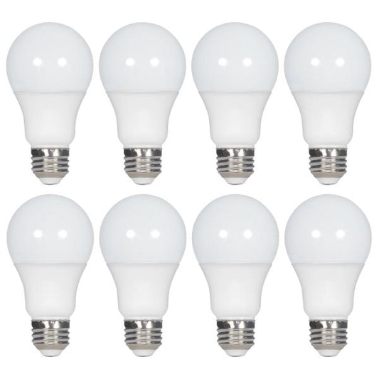 14 Watt A19 LED - 5000K - Non-Dimmable - E26 - 80 CRI - 8-pack