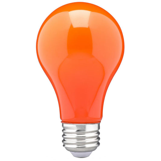 8 Watt A19 LED - Ceramic Orange - Medium base - 360 deg. Beam Angle - 120 Volt