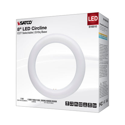 image of LED Circline - 11 Watt - T9 - 3000K/4000K/6500K CCT Selectable - G10q Base - 120-277 Volt