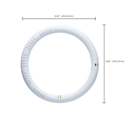 image of LED Circline - 11 Watt - T9 - 3000K/4000K/6500K CCT Selectable - G10q Base - 120-277 Volt