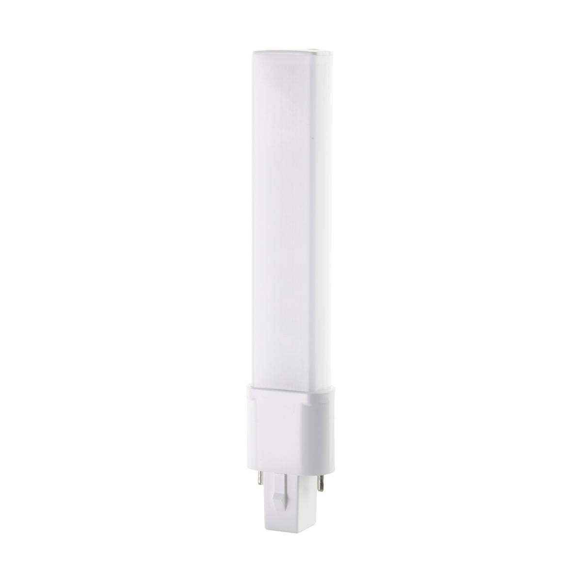 4.5 Watt LED PL 2-PIN - 450 Lumens - G23 base - 50000 Average rated hours - 360 deg. Beam Angle - 120-277 Volt - Type B - Ballast Bypass