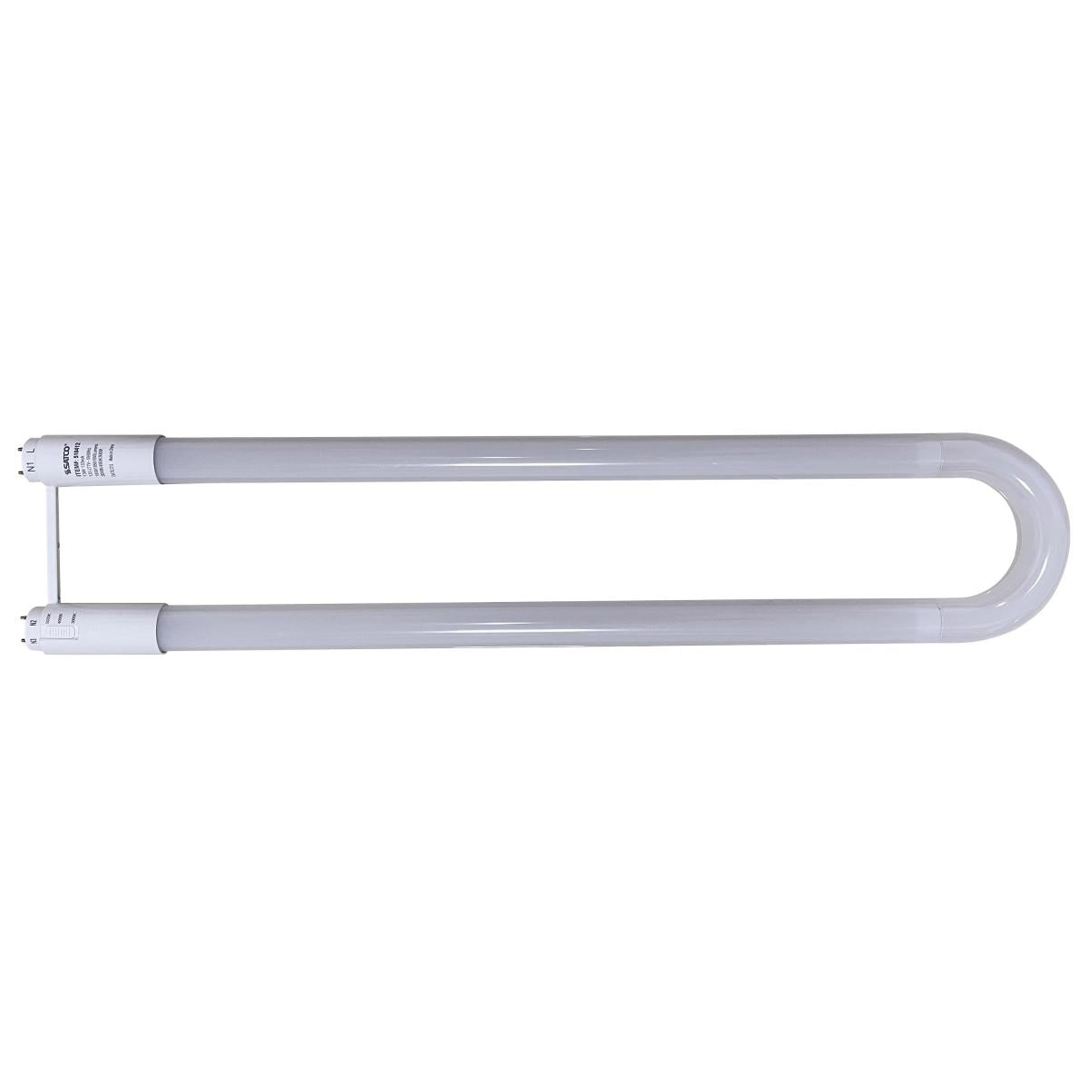 image of 13 Watt T8 U-BEND LED - 50000 Hours - Medium Bi Pin Base - CCT Selectable - Type B - White Finish - 120-277 Volt