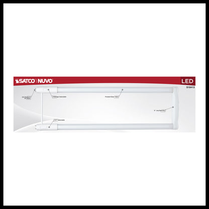 image of 11.5/13/15 Wattage Selectable T8 U-Bend LED - 30K/35K/40K/50K/65K CCT Selectable - 6-Inch - Frost Finish - 120-277 Range Voltage