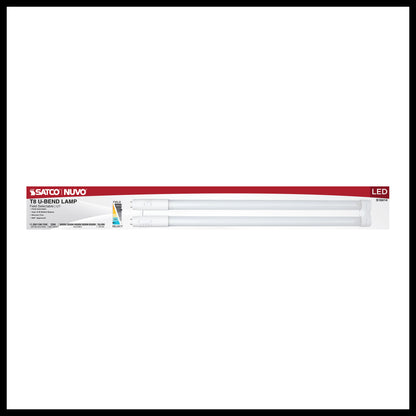 image of 11.5/13/15 Wattage Selectable T8 U-Bend LED - 30K/35K/40K/50K/65K CCT Selectable - 1-Inch - Frost Finish - 120-277 Range Voltage