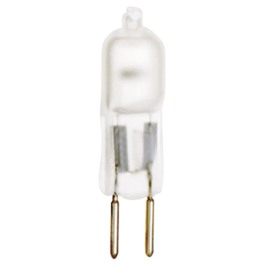 10 Watt - Halogen - T3 - Frosted - 2000 Average rated hours - 108 Lumens - Bi Pin G4 base - 12 Volt