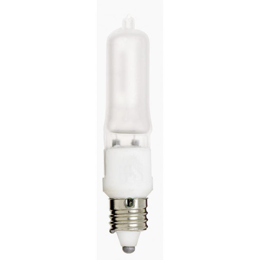 50 Watt - Halogen - T4 - Frosted - 2000 Average rated hours - 675 Lumens - Mini Candelabra base - 120 Volt