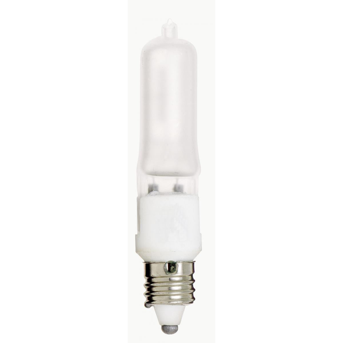 image of 150 Watt - Halogen - T4 1/2 - Frosted - 2000 Average rated hours - 2430 Lumens - Mini Candelabra base - 120 Volt