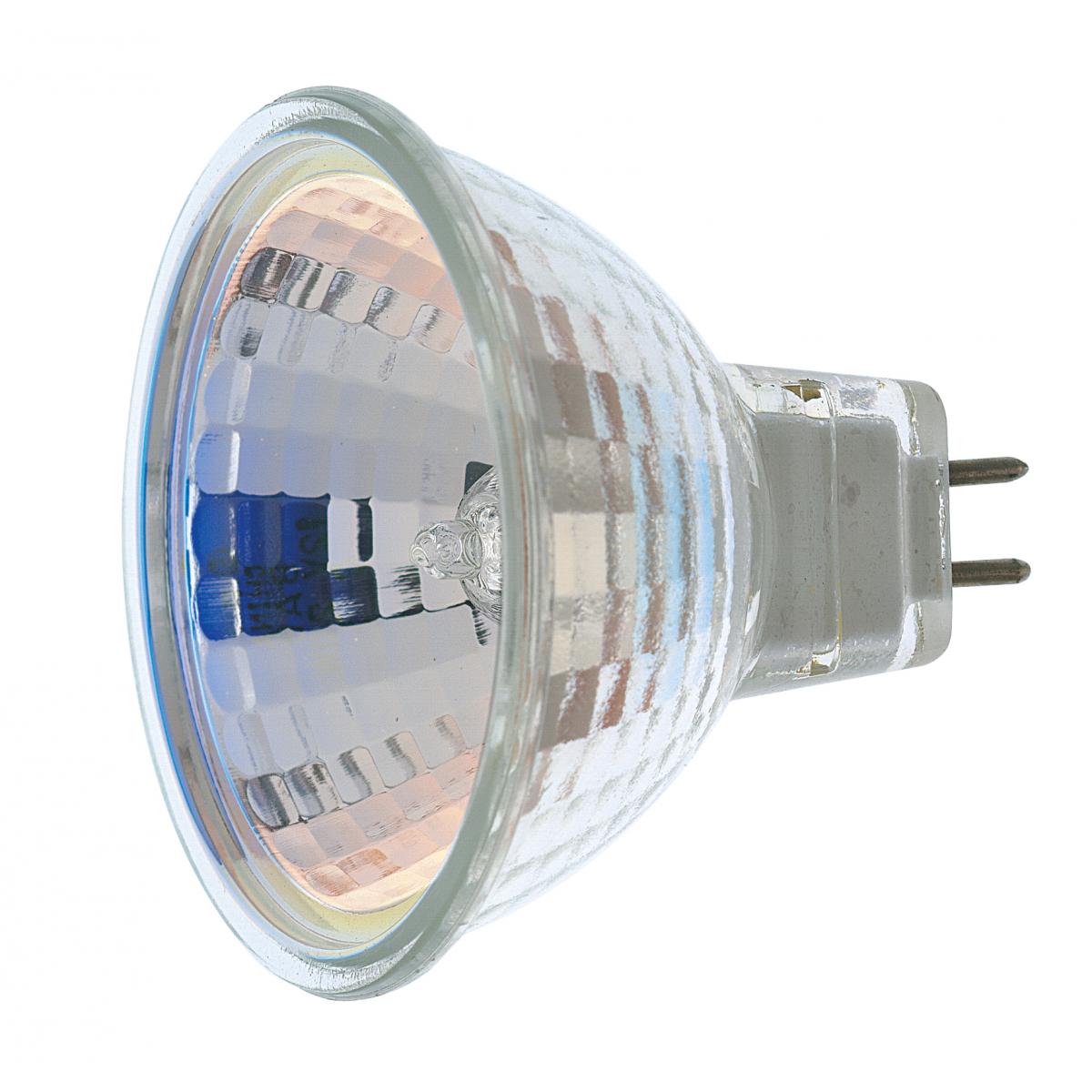 image of 20 Watt - Halogen - MR16 - BAB - 2000 Average rated hours - Miniature 2 Pin Round base - 12 Volt