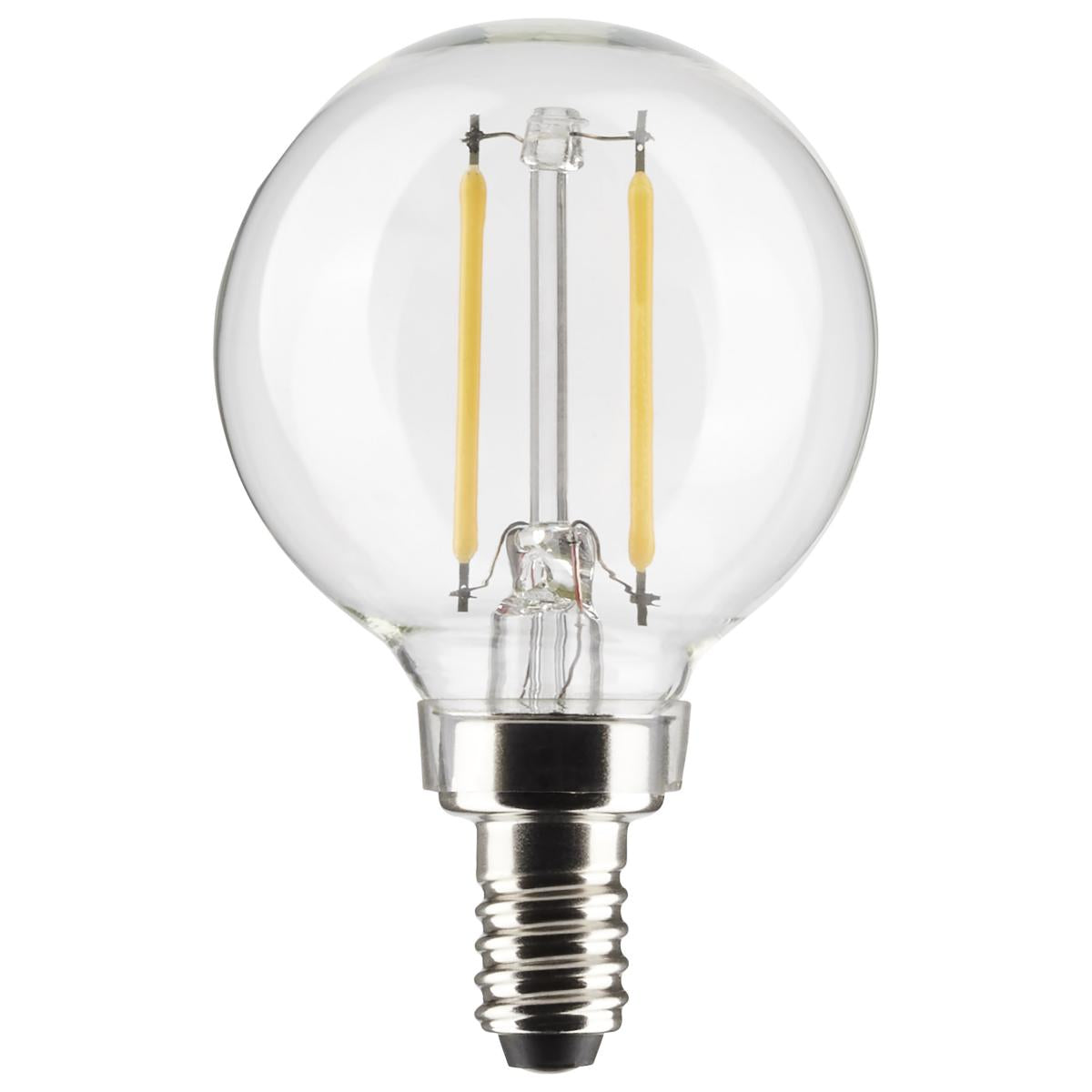 3 Watt G16.5 LED - Clear - Candelabra base - 90 CRI - 2700K - 120 Volt