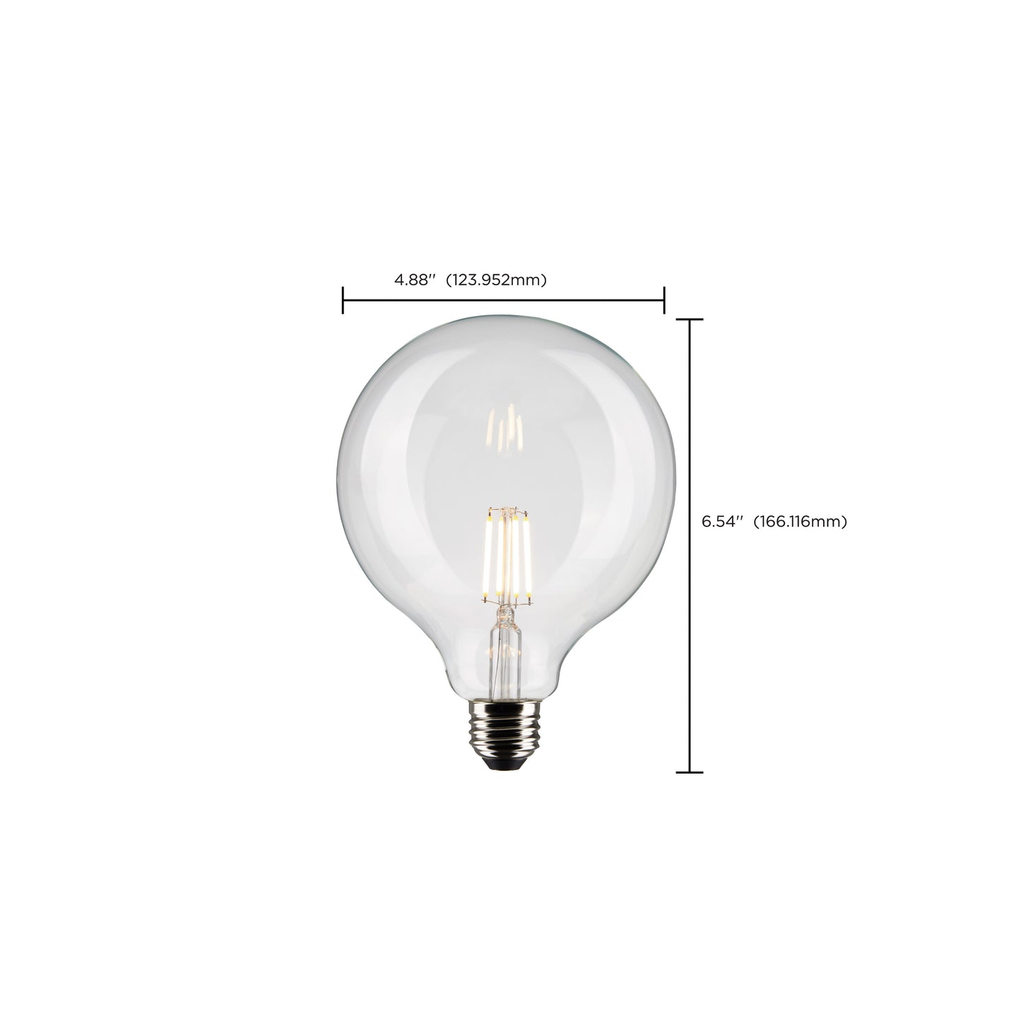 image of 4 Watt G40 LED - Clear - Medium base - 90 CRI - 2700K - 120 Volt