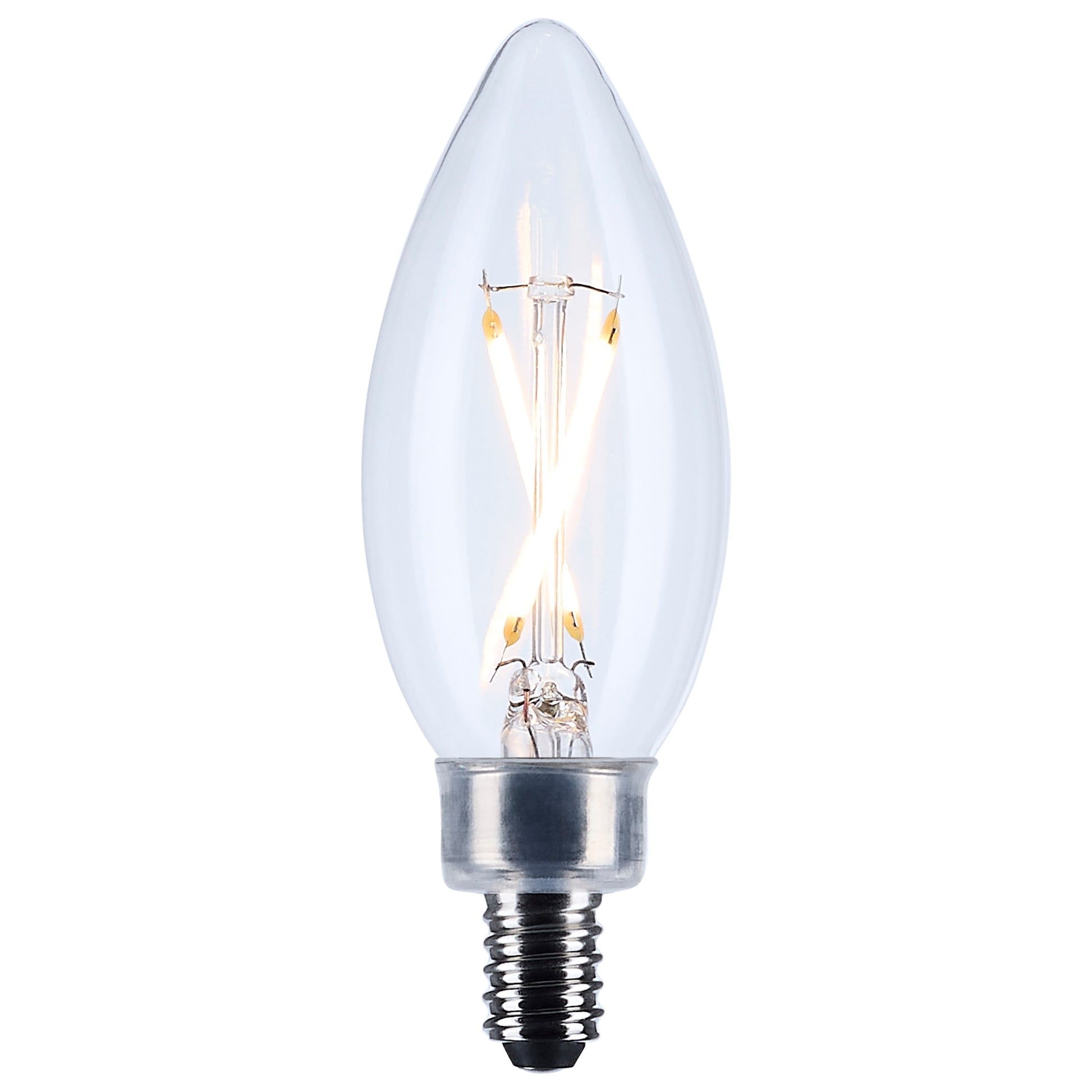 image of 3 Watt B11 LED - Clear - Candelabra base - 90 CRI - 2700K - 120 Volt