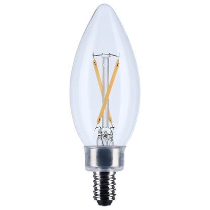 image of 3 Watt B11 LED - Clear - Candelabra base - 90 CRI - 2700K - 120 Volt