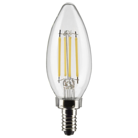 4 Watt B11 LED - Clear - Candelabra base - 90 CRI - 3500K - 120 Volt