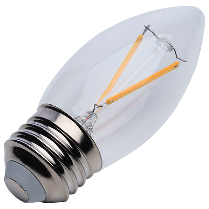 image of 3 Watt B11 LED - Clear - Medium base - 90 CRI - 2700K - 120 Volt