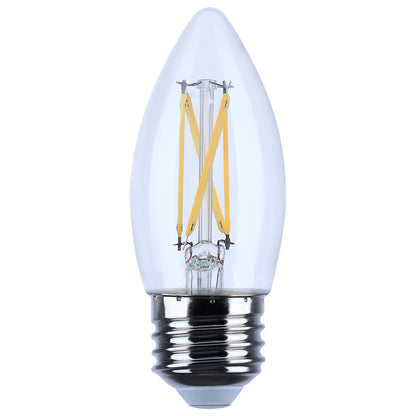image of 4 Watt B11 LED - Clear - Medium base - 90 CRI - 2700K - 120 Volt