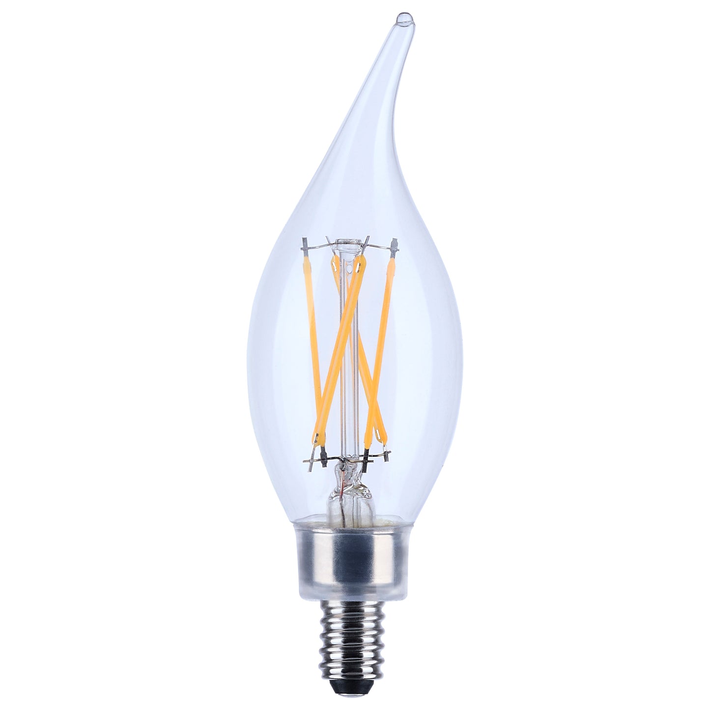 image of 5.5 Watt CA10 LED - Clear - Candelabra base - 90 CRI - 2700K - 120 Volt