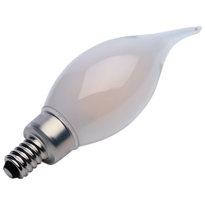 image of 5.5 Watt CA10 LED - Frost - Candelabra base - 90 CRI - 2700K - 120 Volt