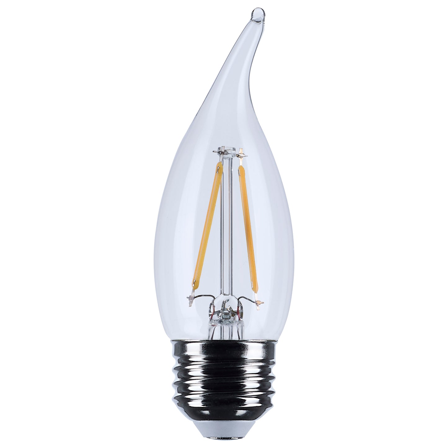 image of 3 Watt CA10 LED - Clear - Medium base - 90 CRI - 2700K - 120 Volt
