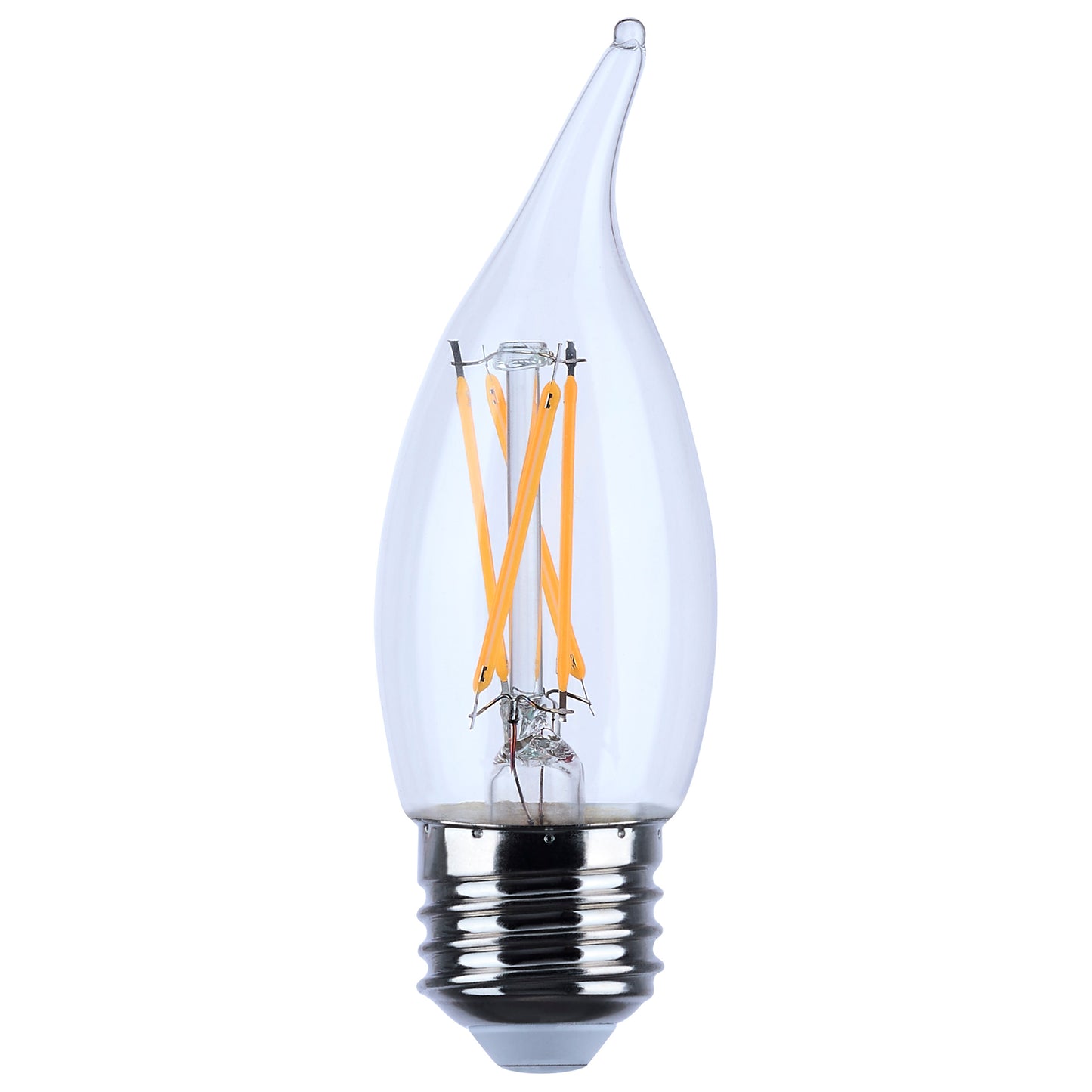 image of 5.5 Watt CA10 LED - Clear - Medium base - 90 CRI - 2700K - 120 Volt