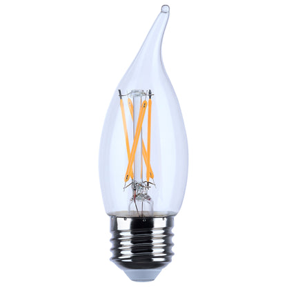 image of 5.5 Watt CA10 LED - Clear - Medium base - 90 CRI - 2700K - 120 Volt