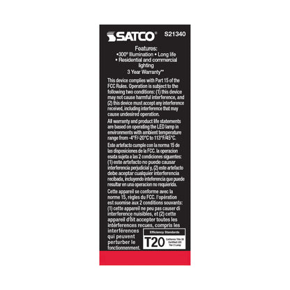 image of 2.8 Watt T6 LED - Clear - Candelabra base - 90 CRI - 2700K - 120 Volt