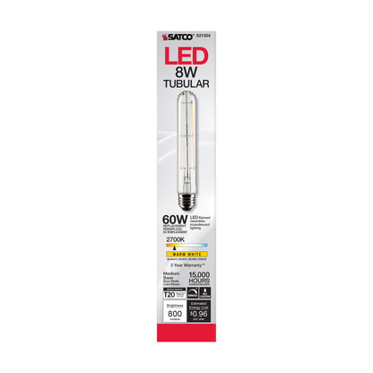 image of 8 Watt T9 LED - Clear - Medium base - 90 CRI - 2700K - 120 Volt