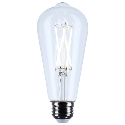 image of 8 Watt ST19 LED - Clear - Medium base - 90 CRI - 2700K - 120 Volt
