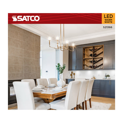 image of 4 Watt B11 LED - Clear - Candelabra base - 90 CRI - 2700K - 120 Volt - 3-Pack