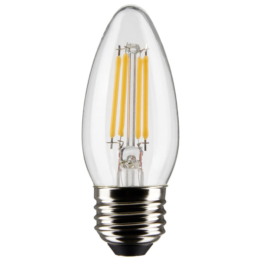 image of 4 Watt B11 LED - Clear - Medium base - 90 CRI - 2700K - 120 Volt - 3-Pack