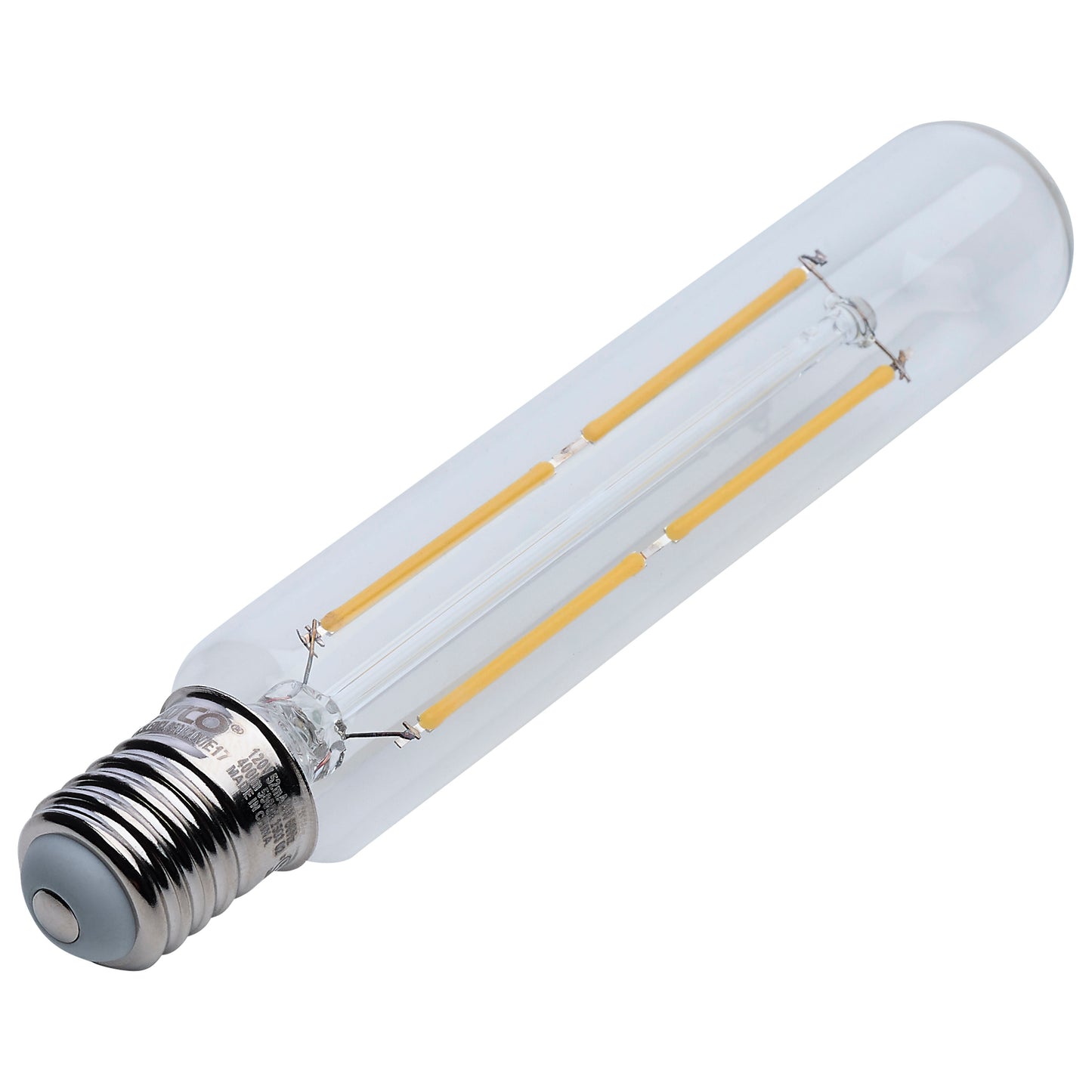 image of 4 Watt T6.5 LED - Clear - Intermediate Base - 3000K - 400 Lumens - 120 Volt