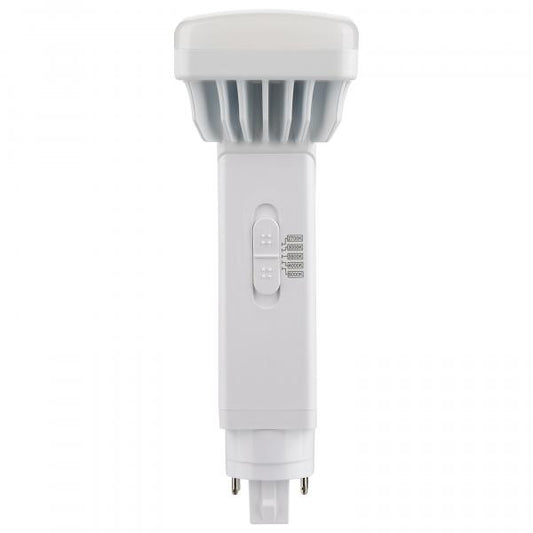 16 Watt PL 4-Pin LED - 1850 Lumens - G24q Base - CCT Selectable - White Finish - 120-277 Volts