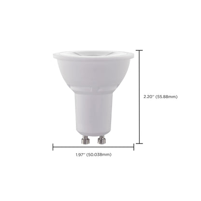 image of 5.5 Watt MR16 LED - GU10 base - 3000K - 120 Volt - 40 deg. Beam Angle - 2-Card
