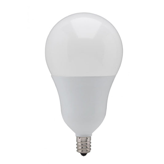 9.8 Watt - A19 LED - 3000K - Candelabra base - 220 deg. Beam Angle - 120 Volt