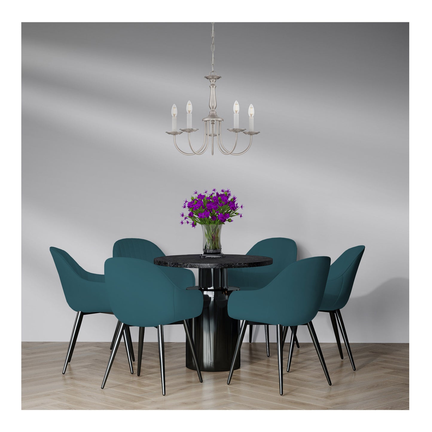 image of 4 Watt B11 LED - Clear - Candelabra Base - 3000K - 350 Lumens - 120 Volt - 4-Pack