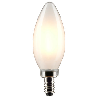 image of 4 Watt B11 LED - Frosted - Candelabra Base - 2700K - 350 Lumens - 120 Volt - 2-Pack