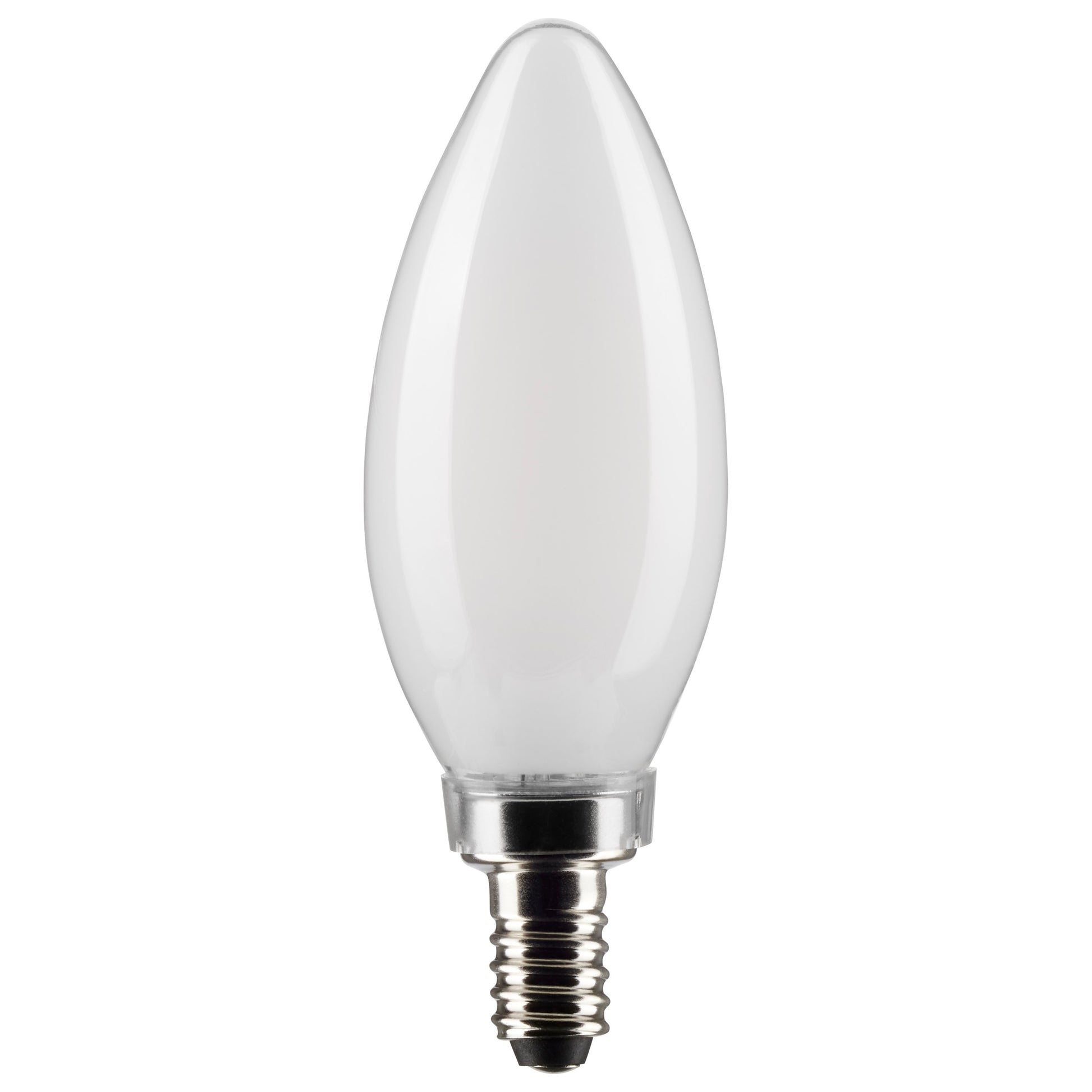 image of 4 Watt B11 LED - Frosted - Candelabra Base - 2700K - 350 Lumens - 120 Volt - 2-Pack