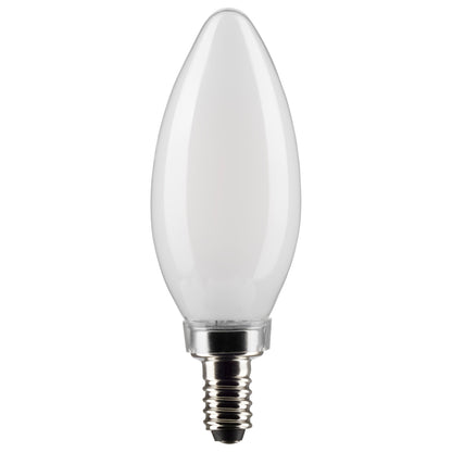 image of 4 Watt B11 LED - Frosted - Candelabra Base - 2700K - 350 Lumens - 120 Volt - 2-Pack