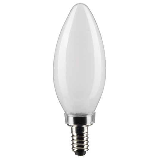 image of 4 Watt B11 LED - Frosted - Candelabra Base - 3000K - 350 Lumens - 120 Volt - 4-Pack