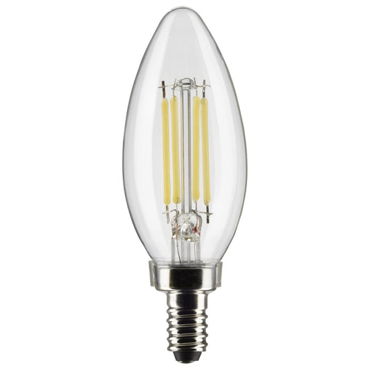 5.5 Watt B11 LED - Clear - Candelabra Base - 2700K - 500 Lumens - 120 Volt - 2-Pack
