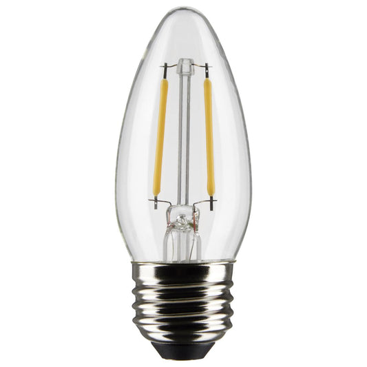 3 Watt B11 LED - Clear - Medium Base - 2700K - 250 Lumens - 120 Volt - 2-Pack