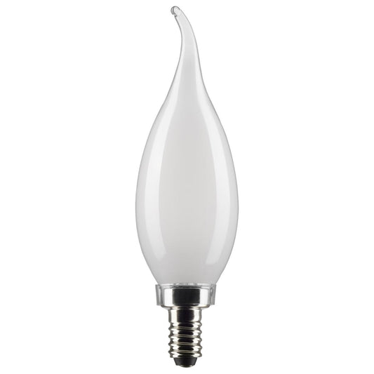5.5 Watt CA10 LED - Frosted - Candelabra Base - 2700K - 500 Lumens - 120 Volt - 2-Pack