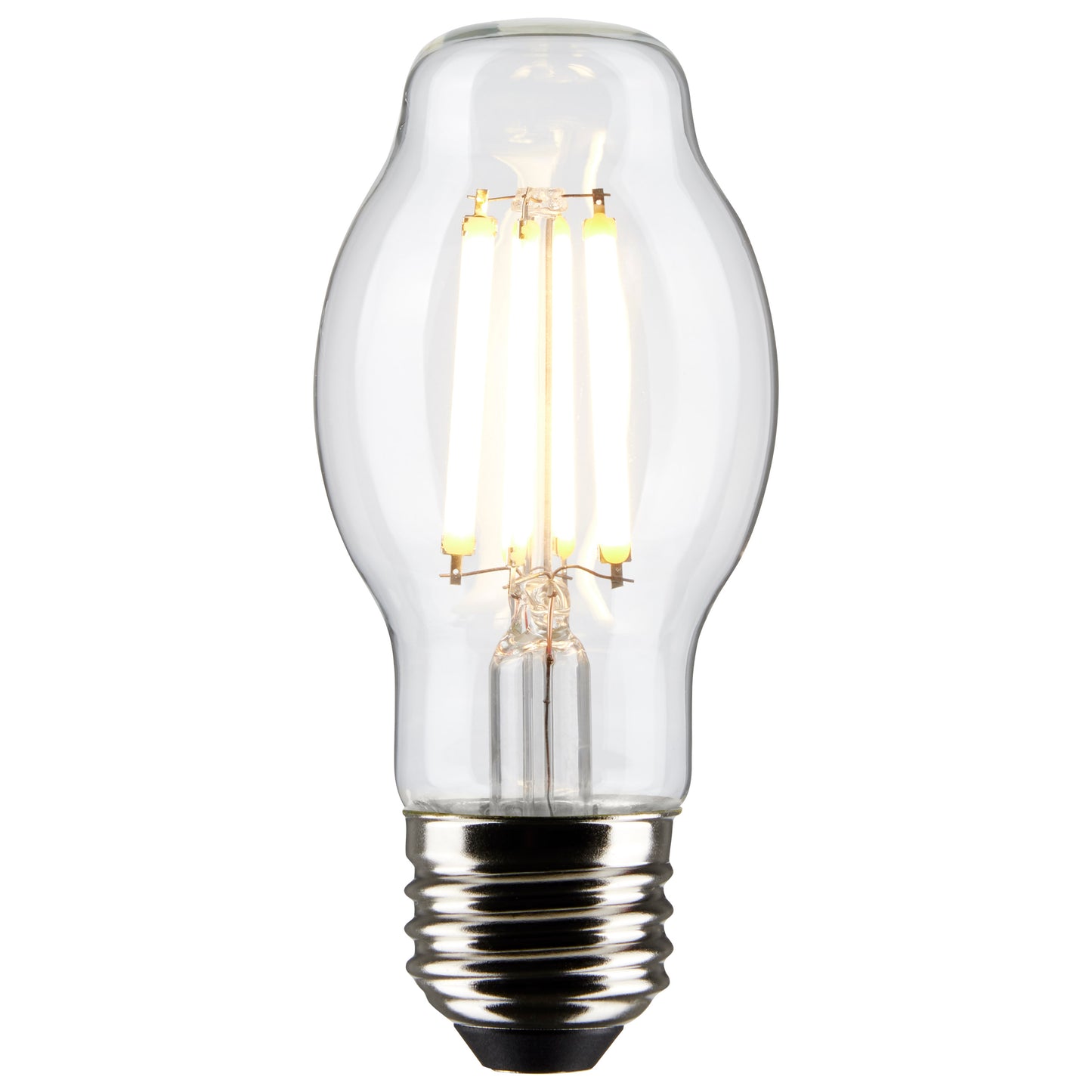 image of 8 Watt BT15 LED - Clear - Medium Base - 2700K - 800 Lumens - 120 Volt