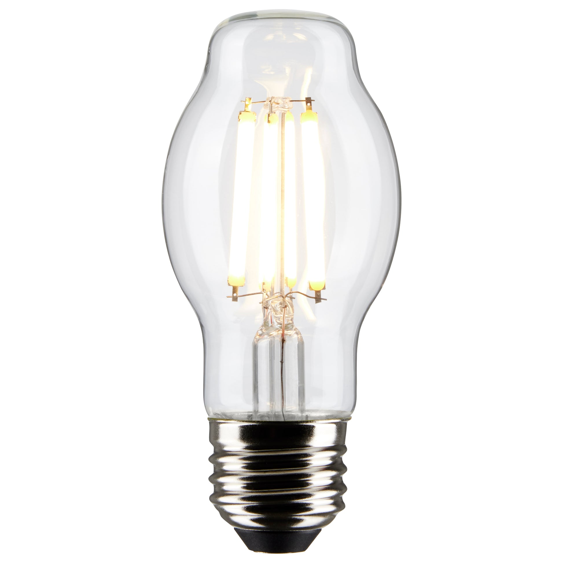 image of 8 Watt BT15 LED - Clear - Medium Base - 2700K - 800 Lumens - 120 Volt