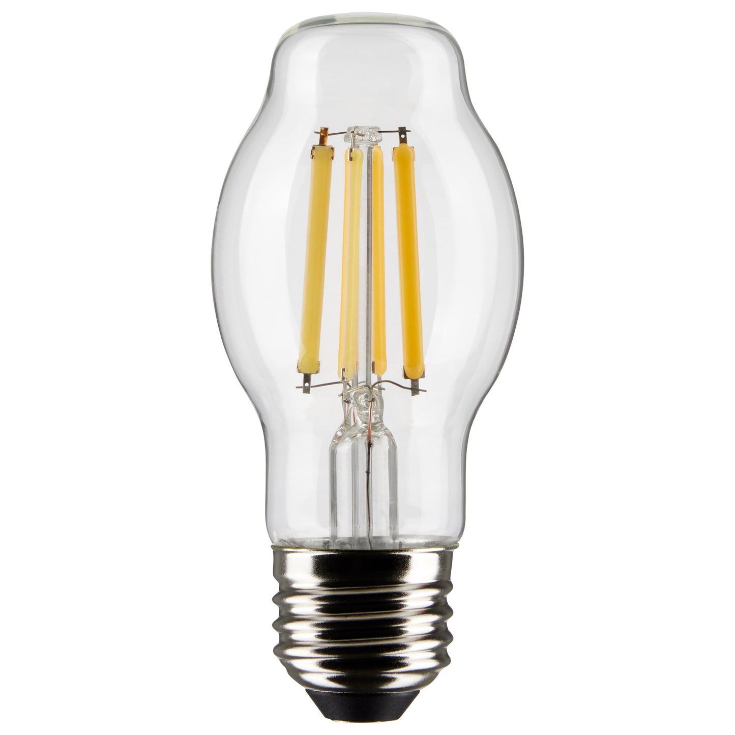 image of 8 Watt BT15 LED - Clear - Medium Base - 2700K - 800 Lumens - 120 Volt
