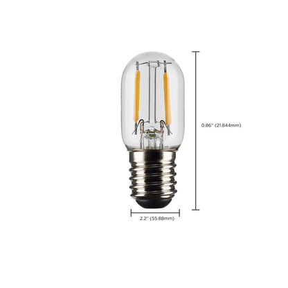 image of 3 Watt T6.5 LED - Clear - Intermediate Base - 200 Lumens - 2700K