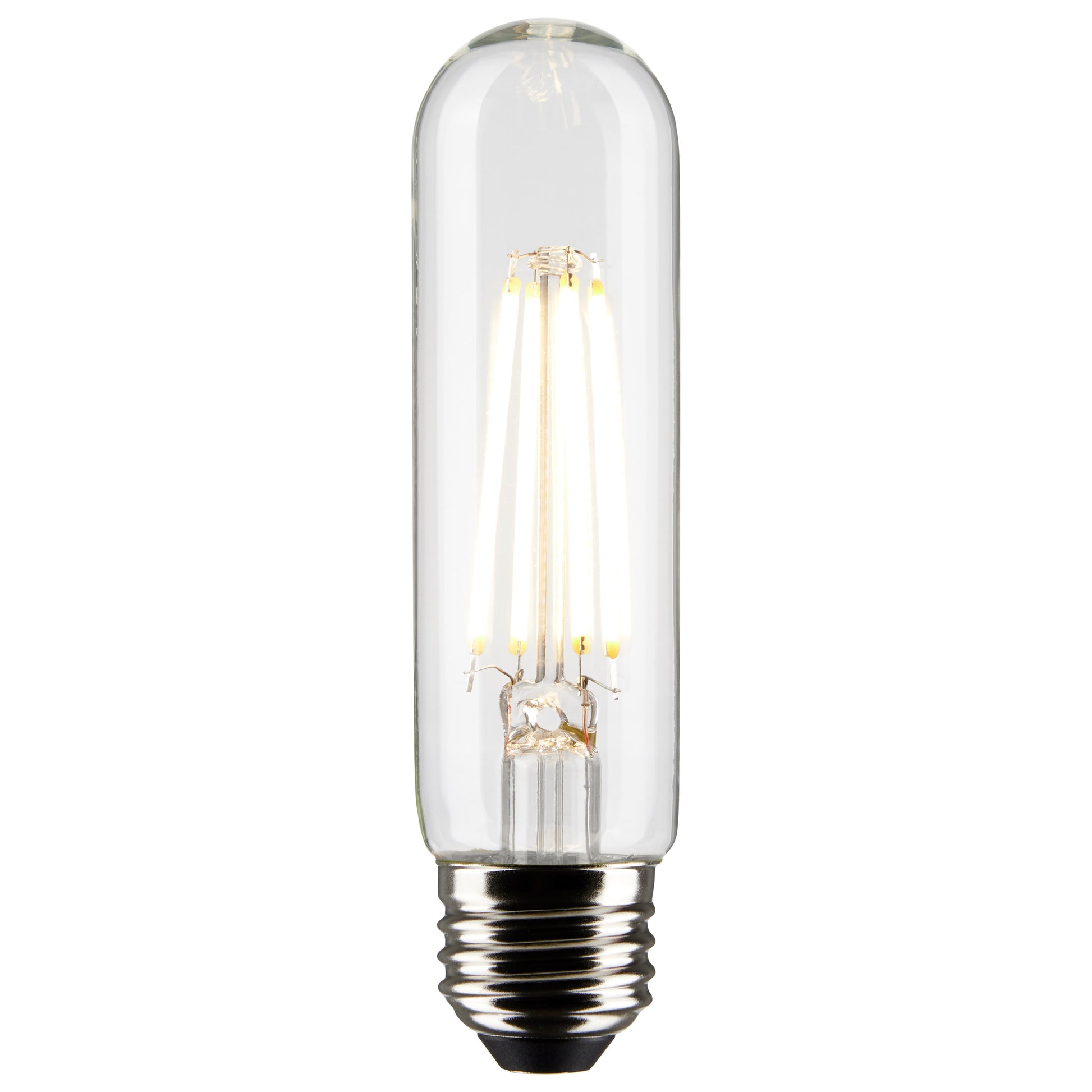 image of 8 Watt T10 LED - Clear - Medium Base - 2700K - 800 Lumens - 120 Volt - 2-Pack