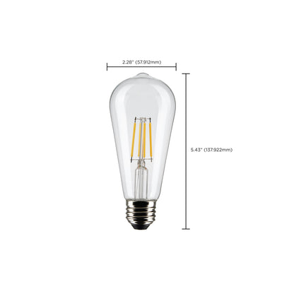image of 5 Watt ST19 LED - Clear - Medium Base - 2700K - 425 Lumens - 2-Pack