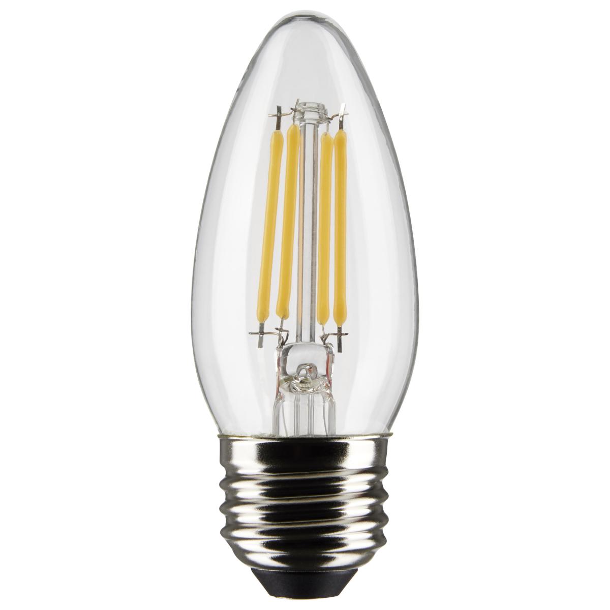 5.5 Watt B11 LED - Clear - Medium Base - 5000K - 120 Volt - 2-Pack