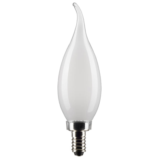 image of 5.5 Watt CA10 LED - Frost Finish - Candelabra Base - 5000K - 120 Volt - 2-Card